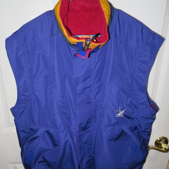 Helly Hansen Jersey Waistcoast Reversible Sailing Vest Blue NWT Large - Picture 1 of 9